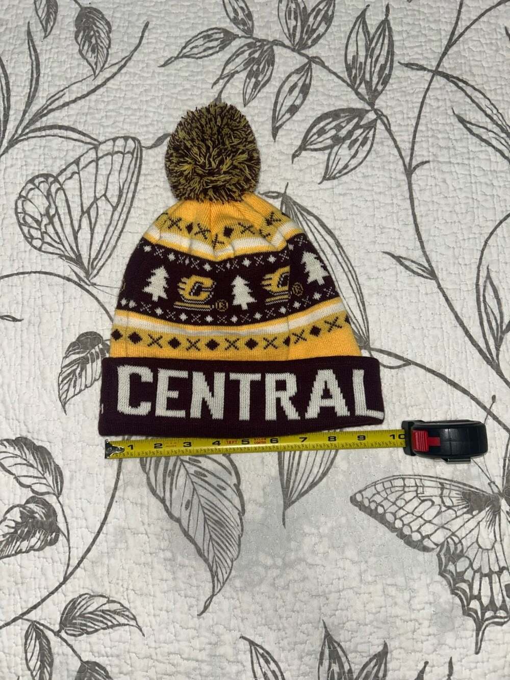 Central Michigan University Richardson Pom Beanie Winter Hat